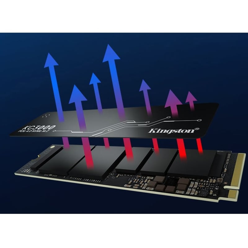 Kingston KC3000 2 TB Solid State Drive - M.2 2280 Internal - PCI Express NVMe (PCI Express NVMe 4.0 x4) - Thumbnail 4