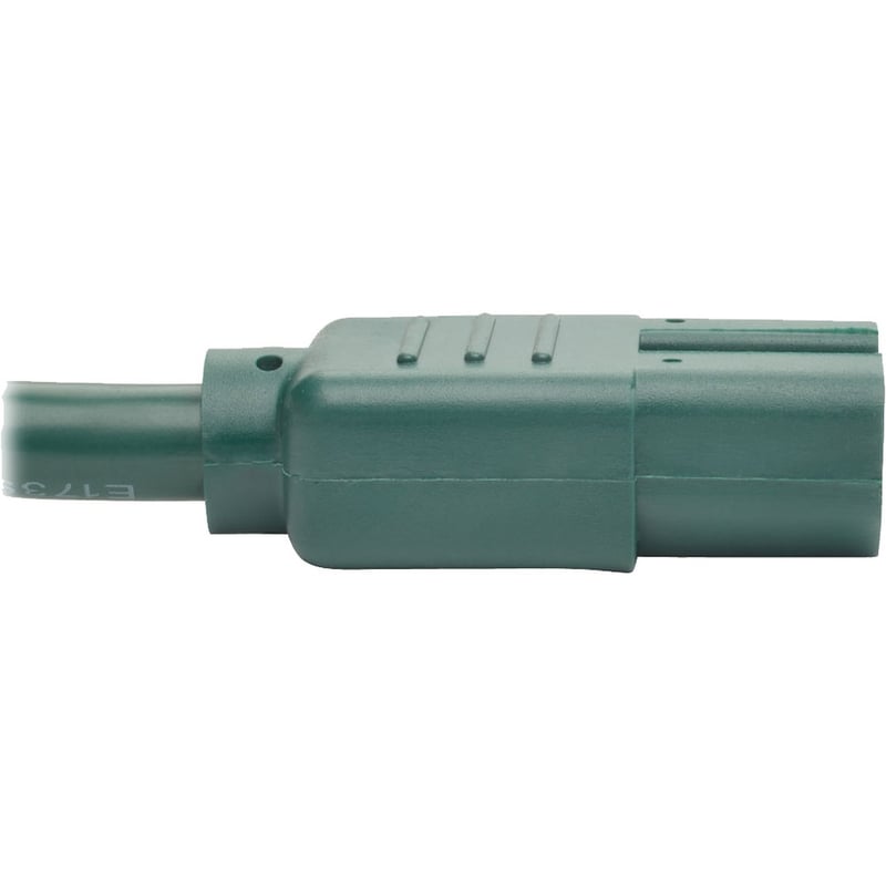 Eaton Tripp Lite Series Power Cord C14 to C15 - Heavy-Duty, 15A, 250V, 14 AWG, 3 ft. (0.91 m), Green - Thumbnail 4