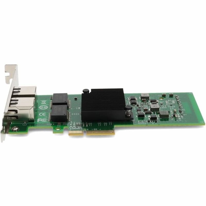 AddOn Intel E1G42ET Comparable 10/100/1000Mbs Dual Open RJ-45 Port 100m PCIe x4 Network Interface Card - Thumbnail 2