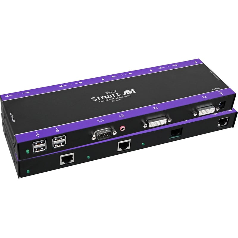 SmartAVI 2 DVI-D, USB, Audio and RS-232 over CAT6 STP Extender - Thumbnail 1