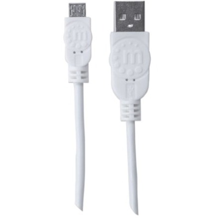 3.3 FT USB 2.0 CBL AM-MICRO BM WHT - Thumbnail 4