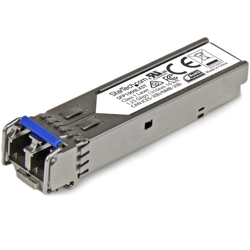 StarTech.com MSA Uncoded SFP Module - 1000BASE-LX - 1GE Gigabit Ethernet SFP 1GbE Single Mode Fiber (SMF) Optic Transceiver - 10km DDM - Thumbnail 1