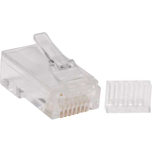 Tripp Lite by Eaton Cat6 RJ45 Modular Connector Plug with Load Bar Solid/Stranded Conductor Round Cat6 Wire 100-pack - Thumbnail 5