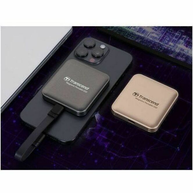 4TB EXTERNAL SSD ESD420G USB 20GBPS TYPE C MAGSAFE GOLD 4TB - Thumbnail 5