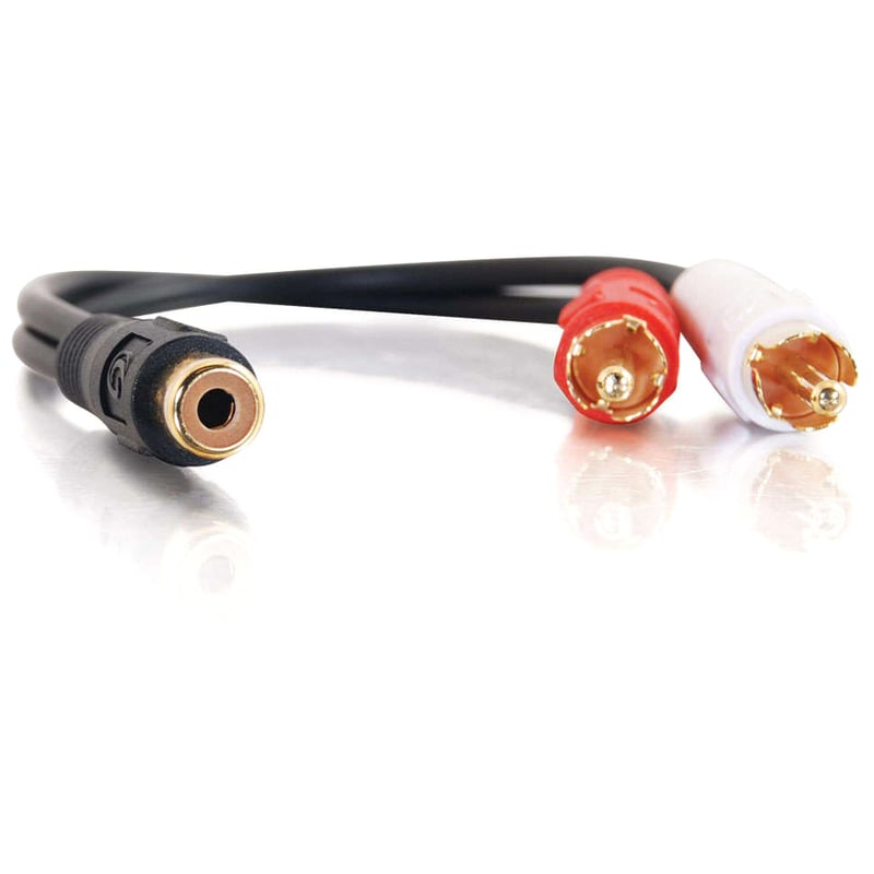 RCA FEMALE TO 2 RCA MALE Y-CBL - Thumbnail 2