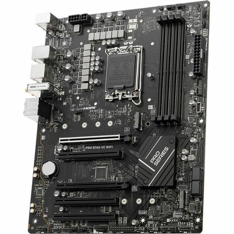 MSI B760-VC WIFI Gaming Desktop Motherboard - Intel B760 Chipset - Socket LGA-1700 - ATX - Thumbnail 3