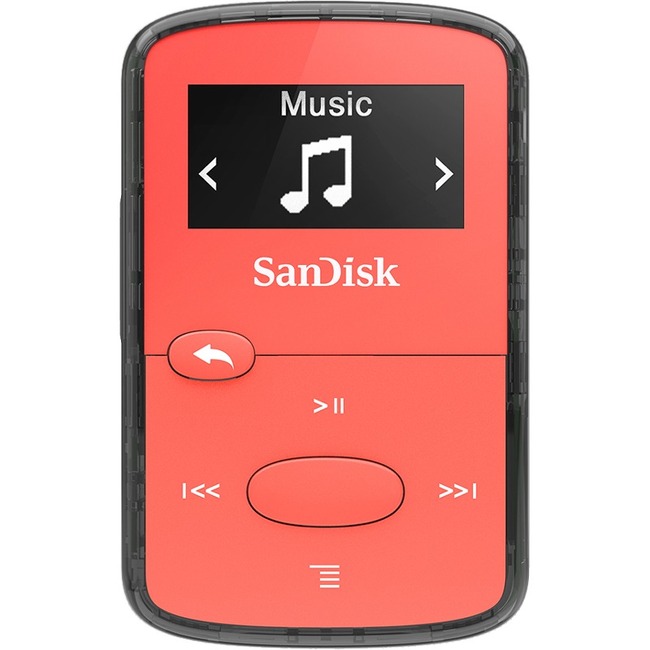 SanDisk Clip Jam SDMX26-008G-G46R 8 GB Flash MP3 Player - Red - Thumbnail 1