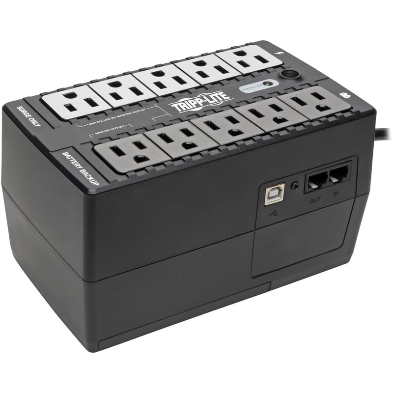 Tripp Lite by Eaton UPS 550VA 300W Standby UPS - 10 NEMA 5-15R Outlets 120V 50/60 Hz 5-15P Plug ENERGY STAR Desktop/Wall - Thumbnail 1
