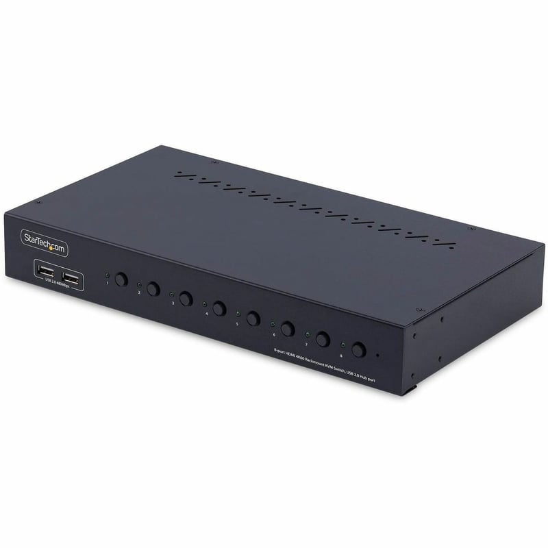 8-PORT RACK MOUNT KVM SWITCH - HDMI 2.0 KVM 4K 60HZ - Thumbnail 1