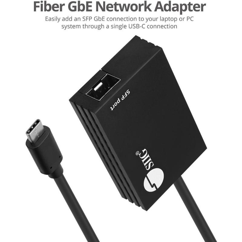 SIIG USB-C to SFP Gigabit Ethernet Adapter - Thumbnail 5