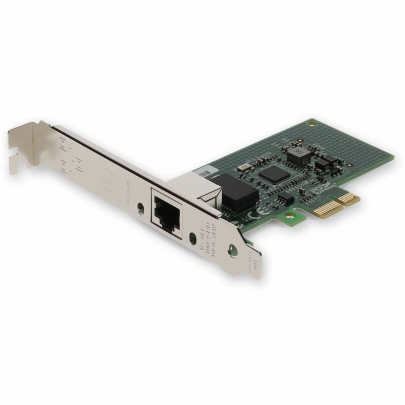 AddOn 10/100/1000Mbs Single RJ-45 Port 100m PCIe 2.0 x1 Network Interface Card - Thumbnail 1
