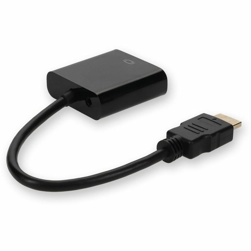 5PK HDMI 1.3 Male to VGA Female Black Adapters Which Includes 3.5mm Audio and Micro USB Ports For Resolution Up to 1920x1200 (WUXGA) - Thumbnail 5