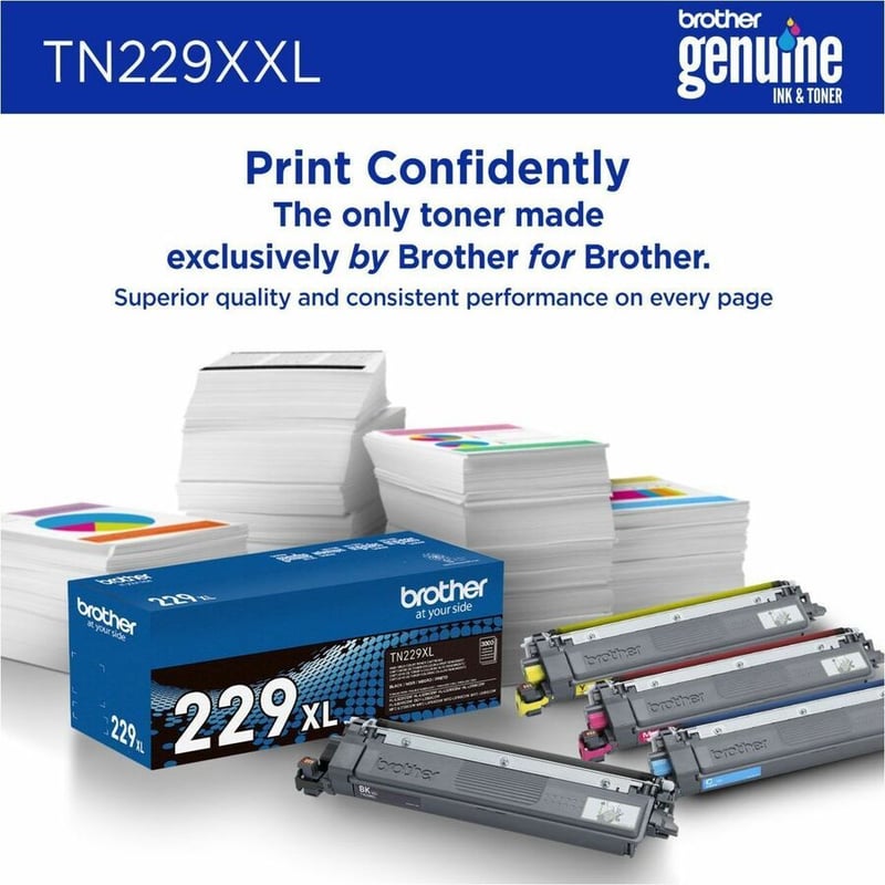 Brother Genuine TN229XXLY Super High-yield Yellow Toner Cartridge - Thumbnail 5