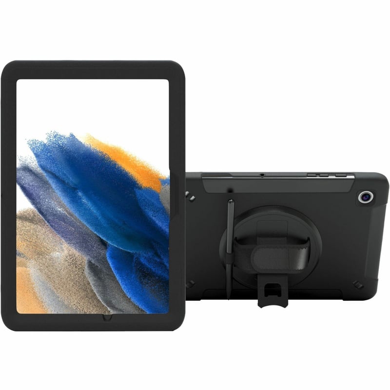 CTA Digital Protective Case with Built-in 360 Degree Rotatable Grip Kickstand & Pen Slot for Samsung Galaxy Tab A8 10.5â€Â Tablet - Thumbnail 1