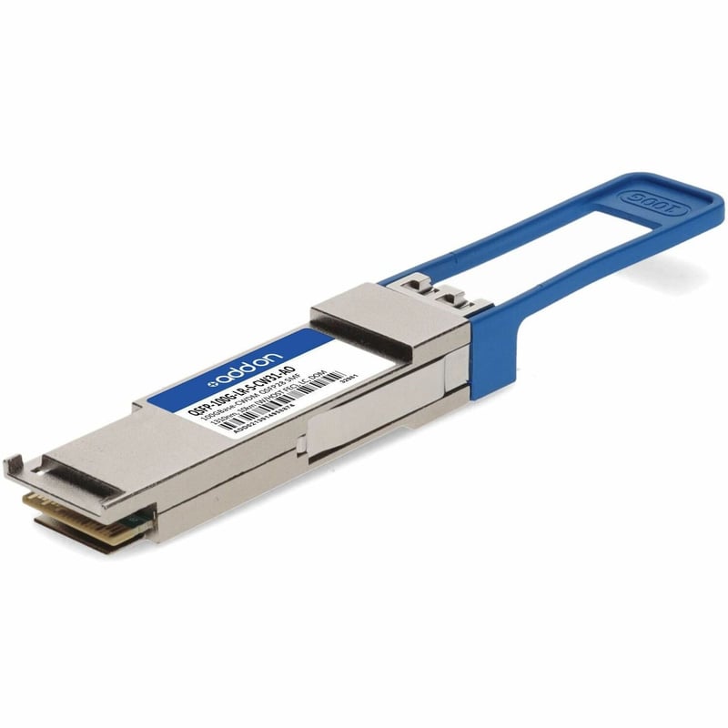 AddOn Cisco® QSFP-100G-LR-S-CW31 Compatible TAA 100GBase-CWDM QSFP28 Transceiver Single Lambda (SMF, 1310nm, 10km w/FEC, LC, DOM) - Thumbnail 1