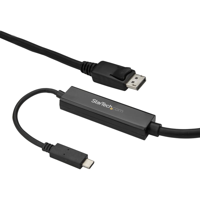 StarTech.com 9.8ft/3m USB C to DisplayPort 1.2 Cable 4K 60Hz - USB Type-C to DP Video Adapter Monitor Cable HBR2 - TB3 Compatible - Black - Thumbnail 1