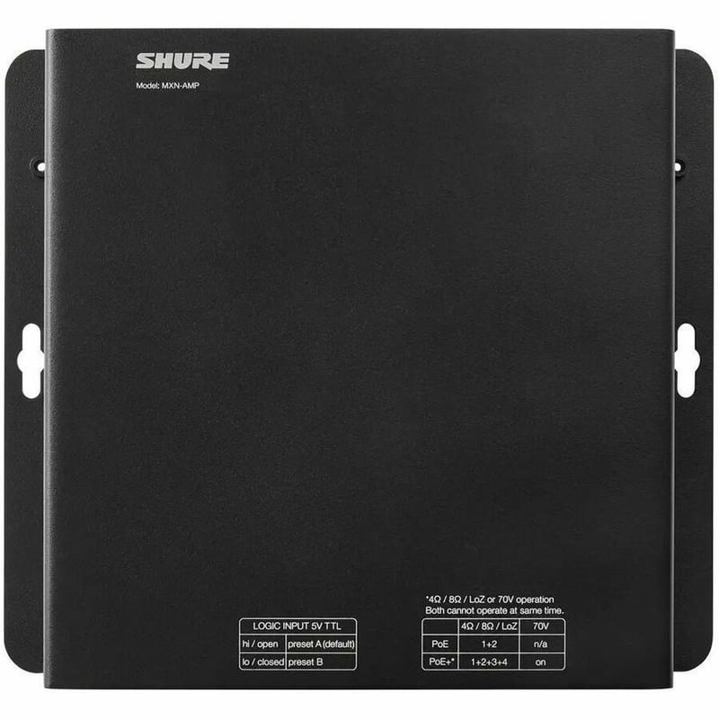 SHURE MICROFLEX MXN-AMP NETWORKED DANTE LOW IMP/70V POE+ - Thumbnail 4