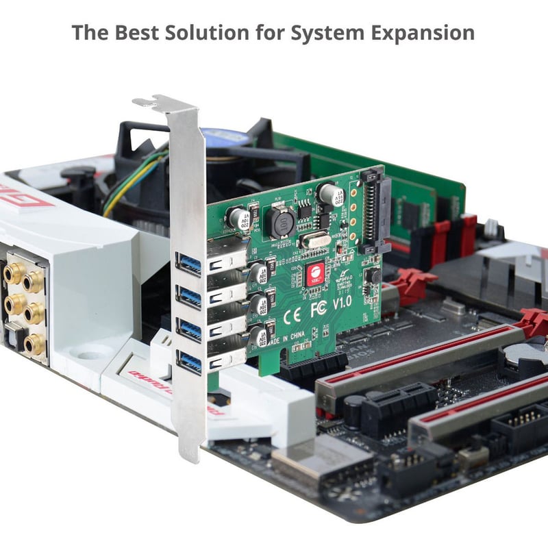 SIIG DP USB 3.0 4-Port PCIe Host Card - Thumbnail 3