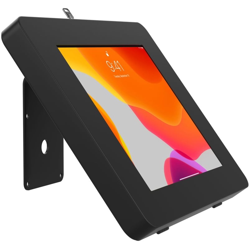 CTA Digital VESA Compatible Curved Stand & Wall Mount with Universal Security Enclosure (Black) - Thumbnail 4