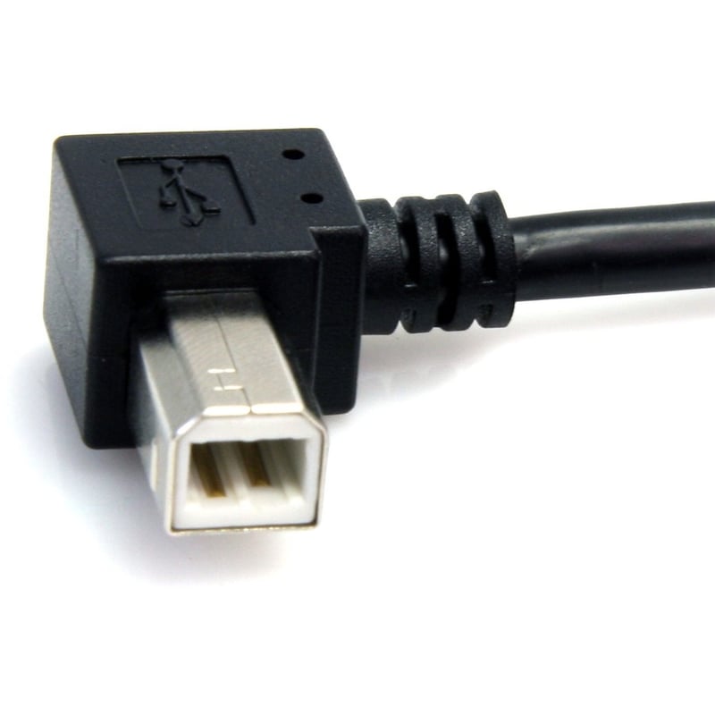 StarTech.com 3 ft A Right Angle to B Right Angle USB Cable - M/M - Thumbnail 2
