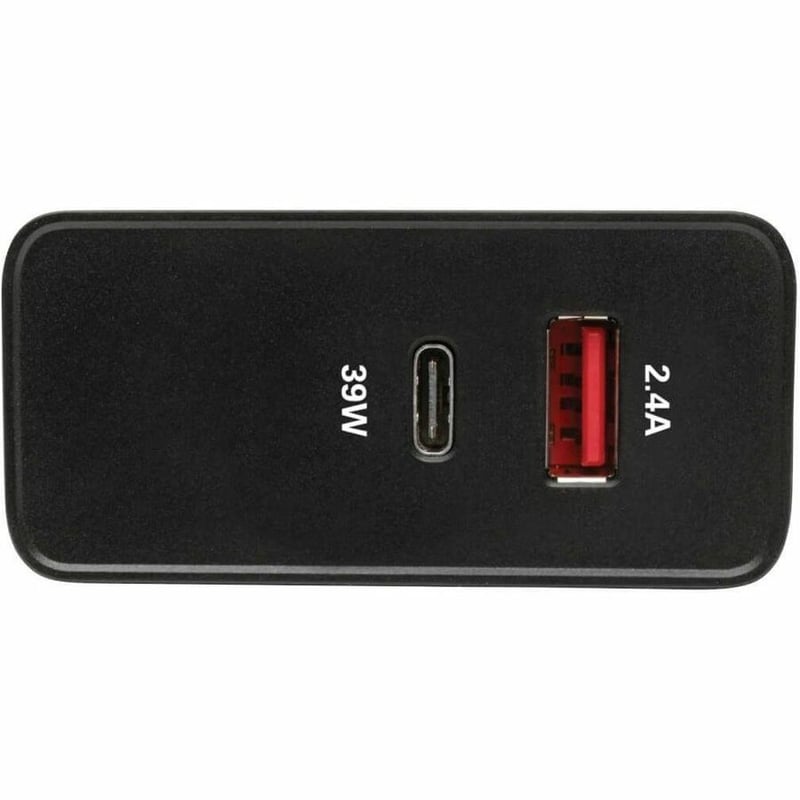 Eaton Tripp Lite Series Dual-Port USB Wall Charger with PD Charging - USB-C (39W) & USB-A (5V 2.4A/12W) - Thumbnail 4