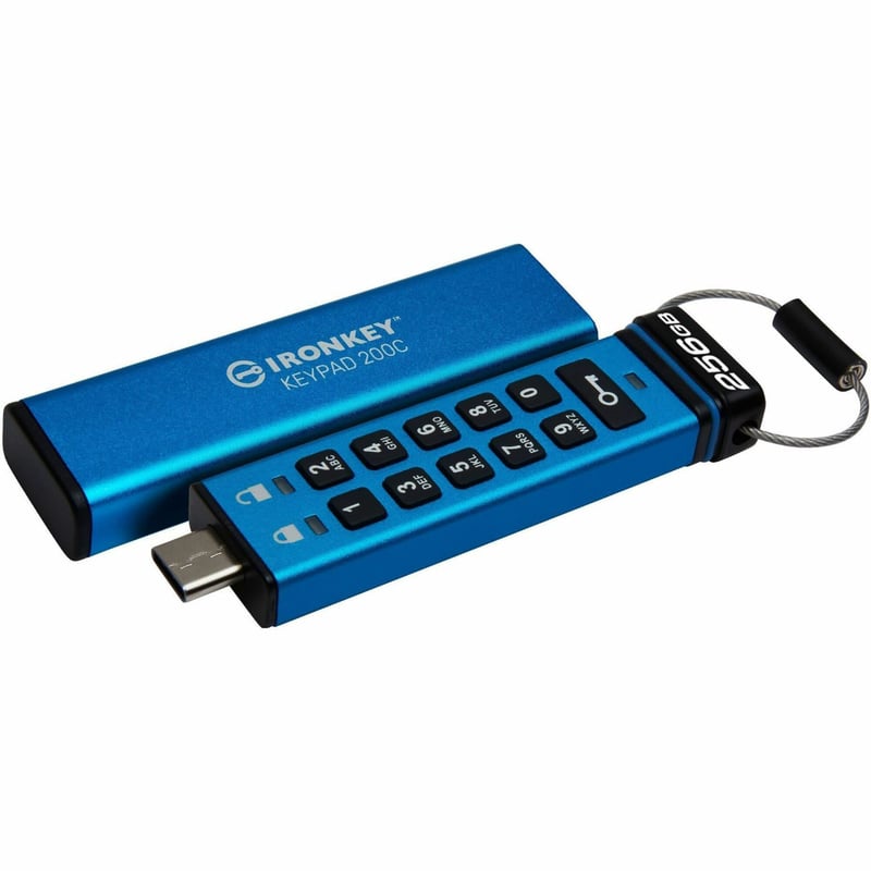 IronKey Keypad 200 256GB USB 3.2 (Gen 1) Type C Flash Drive - Thumbnail 1