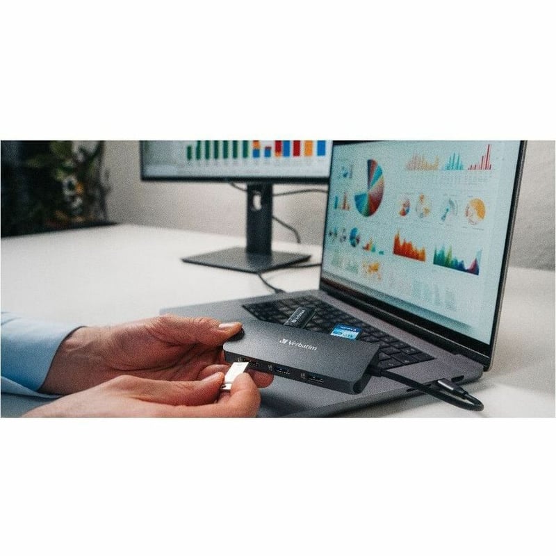 Verbatim USB-C Pro Multiport Hub CMH 09 - 9 Ports - Thumbnail 3