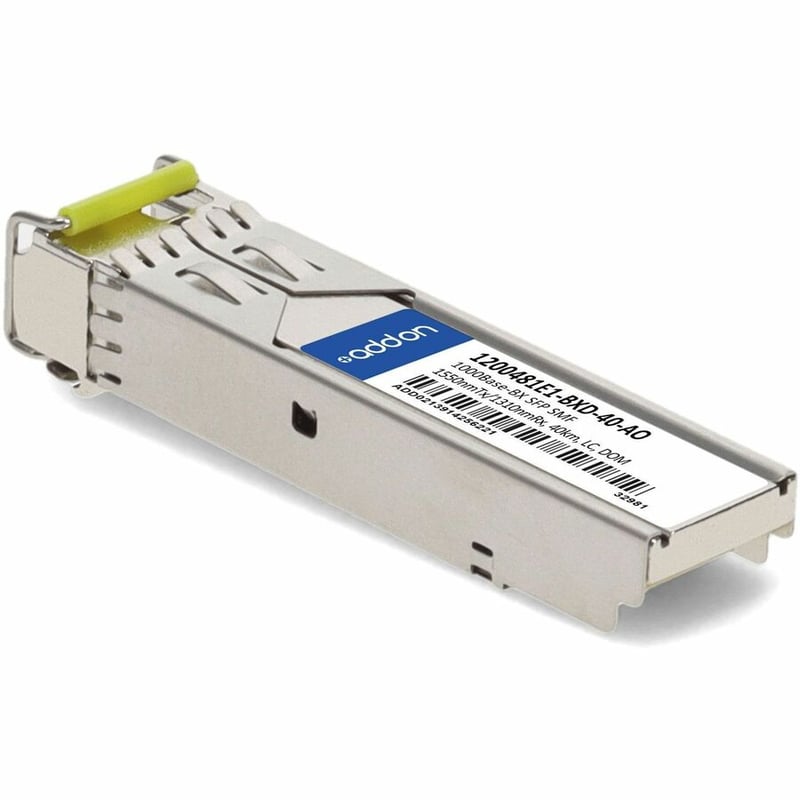 AddOn ADTRAN® 1200481E1-BXD-40 Compatible TAA 1000Base-BX SFP Transceiver (SMF, 1550nmTx/1310nmRx, 40km, LC, DOM) - Thumbnail 3
