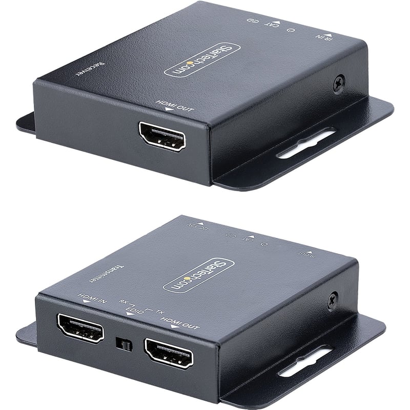 StarTech.com 4K HDMI Extender over CAT6/CAT5 Ethernet Cable, 4K 30Hz or 1080p 60Hz Video Extender, HDMI Transmitter and Receiver Kit - Thumbnail 1