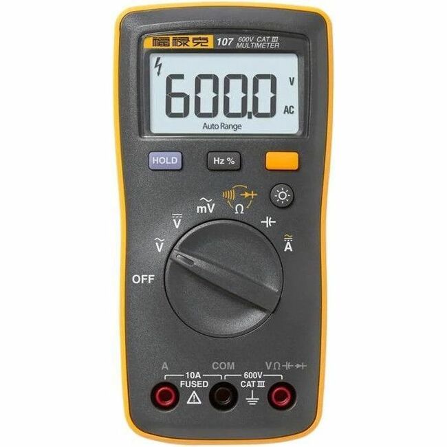 FLUKE 107 CAT III 600V DMM ESP 1X 107 ESP METER 1X SMART STRAP 1X