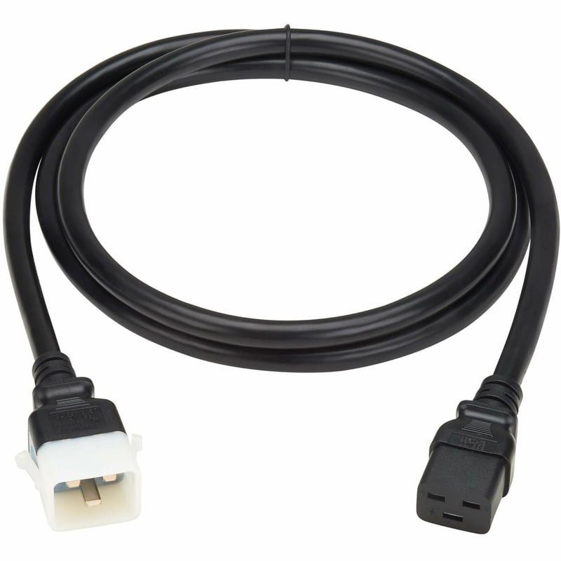 PDU POWER CORDS C19 TO P-LOCK C HEAVY-DUTY 20A 12AWG 6FT BLACK 6PCK - Thumbnail 1