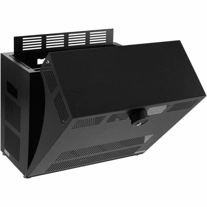 EAGLERACK CLOSED WITH LOCK - 4U BLACK - Thumbnail 4