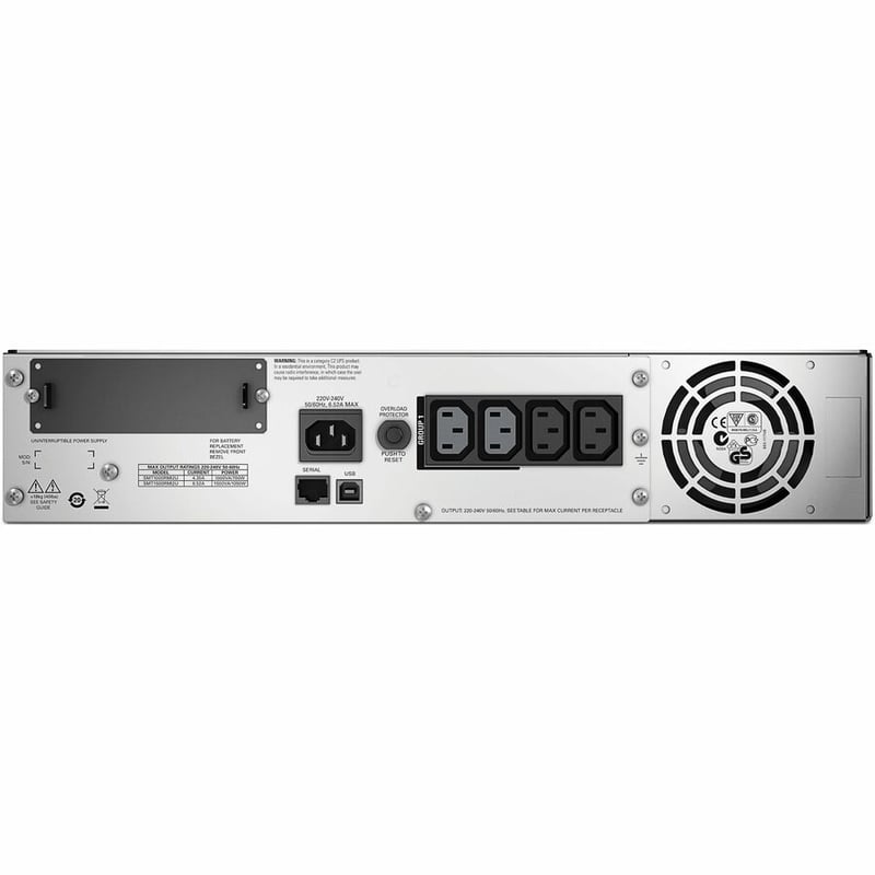 APC Smart-UPS, Line Interactive, 1500VA, Rackmount 2U, 230V, 4x IEC C13 outlets, SmartSlot, AVR, LCD - Thumbnail 2