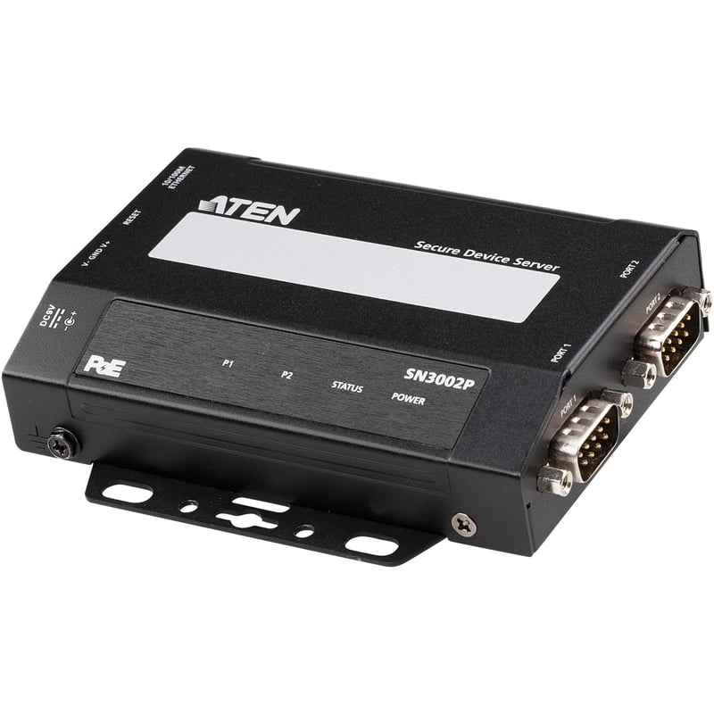 ATEN SN3002P 2-Port RS-232 Secure Device Server with PoE - Thumbnail 1