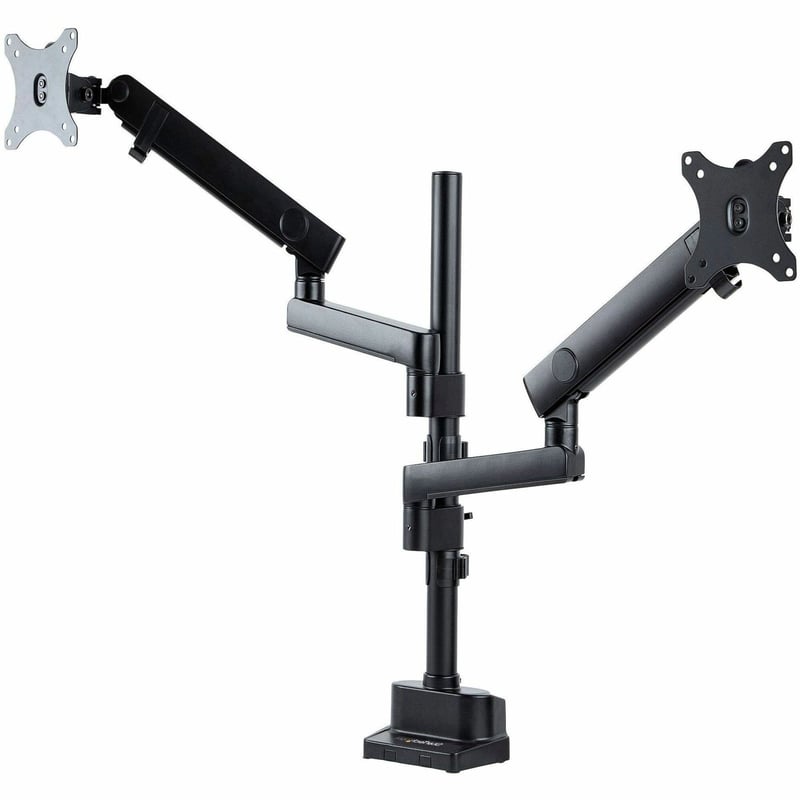 StarTech.com Desk Mount Dual Monitor Arm, Height Adjustable Full Motion Monitor Mount for 2x VESA Displays up to 32" (17.6lb/8kg) - Thumbnail 1