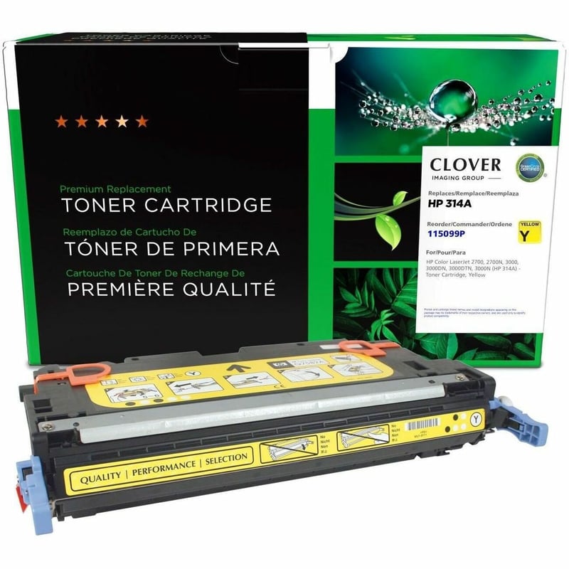 Clover Imaging Remanufactured Yellow Toner Cartridge for HP 314A (Q7562A) - Thumbnail 1