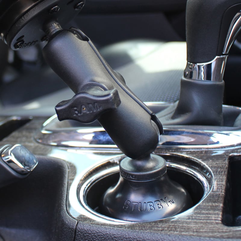 RAM Mounts Stubby Vehicle Mount for Cup Holder - Thumbnail 4