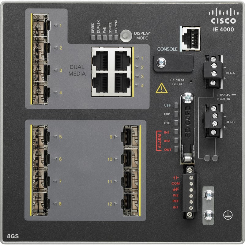 Cisco IE-4000-8GS4G-E Ethernet Switch - Thumbnail 2