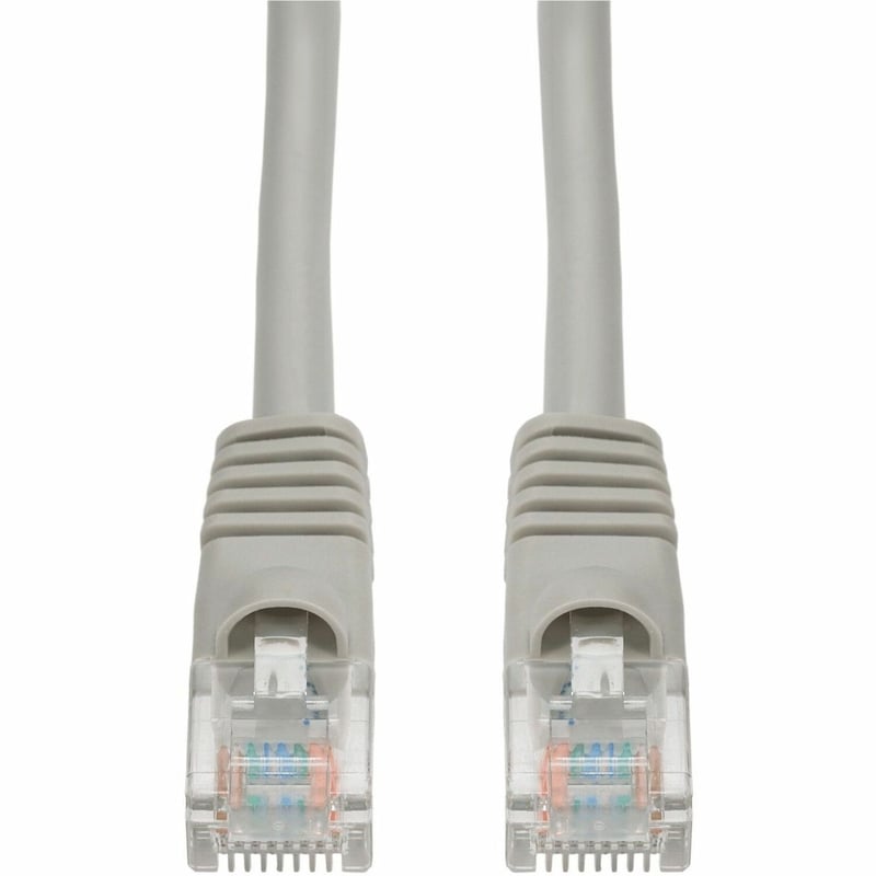 AddOn 9ft Gray CAT 6A PVC Ethernet Cable Snagless Bubble Boot RJ-45 M/M - Thumbnail 1