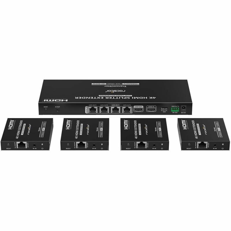 TRUEREACH TR21 4K60HZ 1 X 4 HDMI SPLITTER WITH EXTENDER - Thumbnail 4