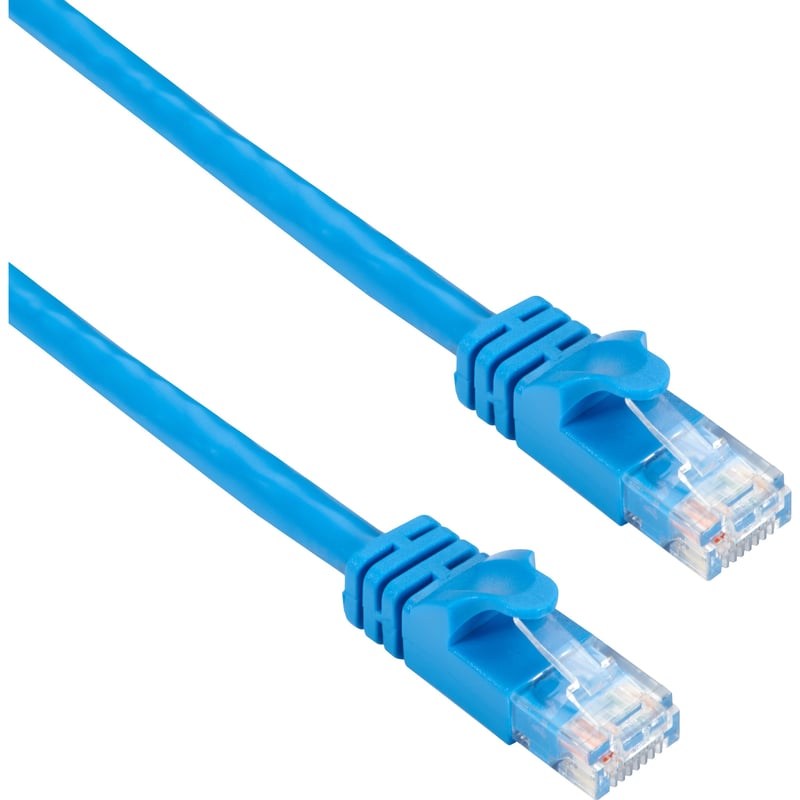 Black Box CAT6A 500-MHz STR Patch Cable Slim Molded Snagless Boot - UTP, CM PVC, BL, 10FT - Thumbnail 1