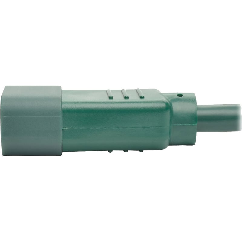 Eaton Tripp Lite Series Power Cord C14 to C15 - Heavy-Duty, 15A, 250V, 14 AWG, 3 ft. (0.91 m), Green - Thumbnail 5