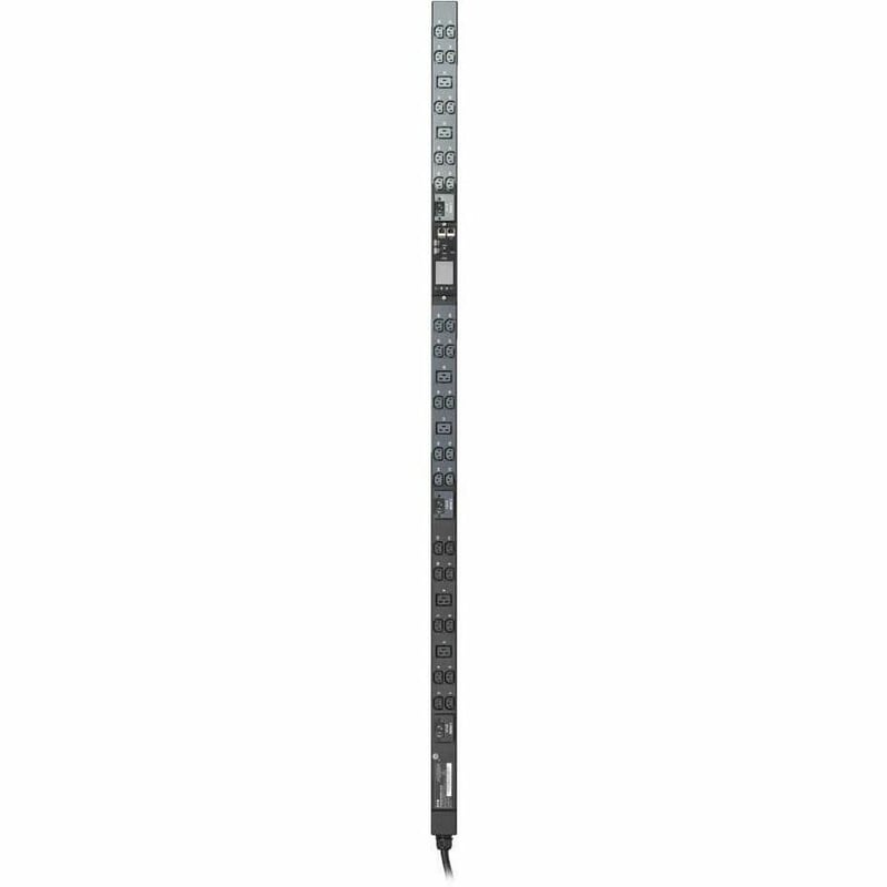 Eaton Tripp Lite Series 8.6kW 200-240V 3-Phase IsoBreaker Managed PDU - Gigabit, 36 Outlets, L15-30P Input, LCD, 10 ft. (3 m) Cord, 0U, 70 in. (1.8 m) Height, TAA - Thumbnail 2