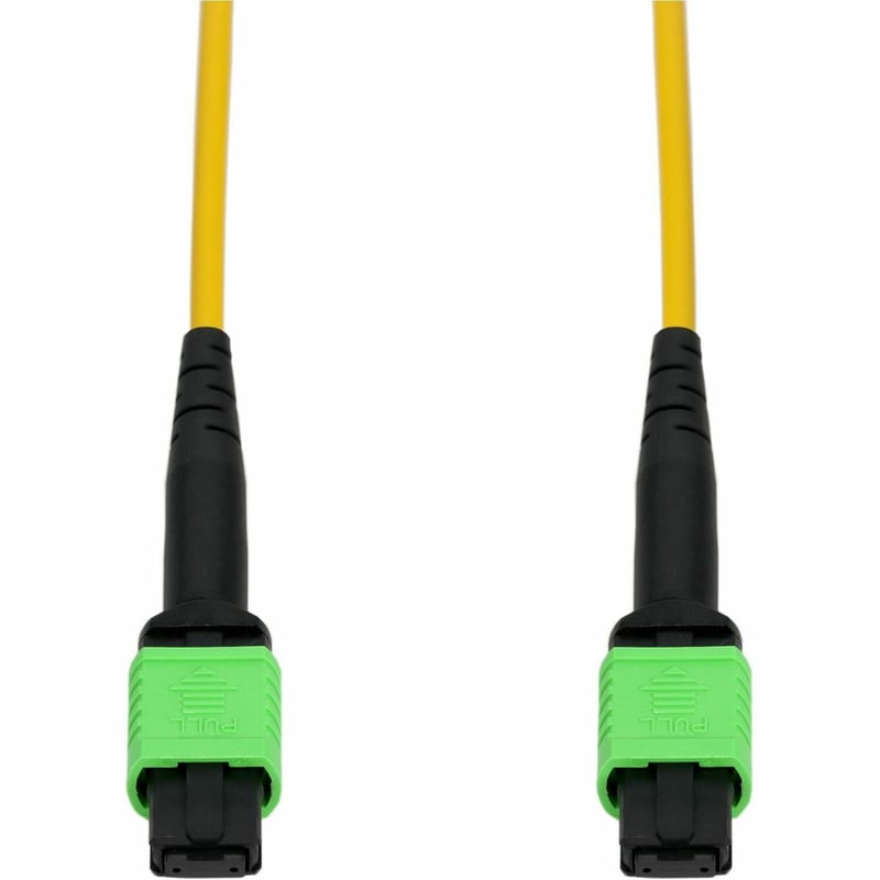 AddOn 8m MPO/APC to MPO/APC Yellow OS2 Duplex OFNR (Riser-Rated) 12-Strand SMF Type-A (Straight) Fiber Patch Cable - Thumbnail 1