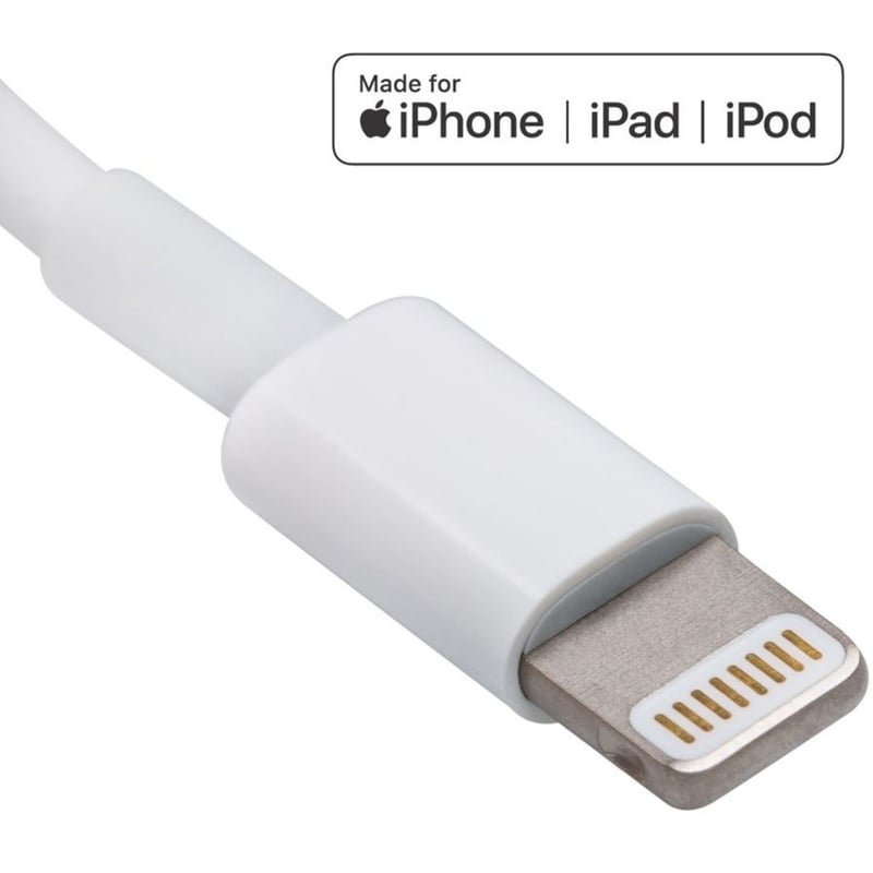 4XEM iPhone/iPod Charging Kit - Apple Charger and 3ft Lightning 8 Pin Cable - MFi Certified - Thumbnail 2