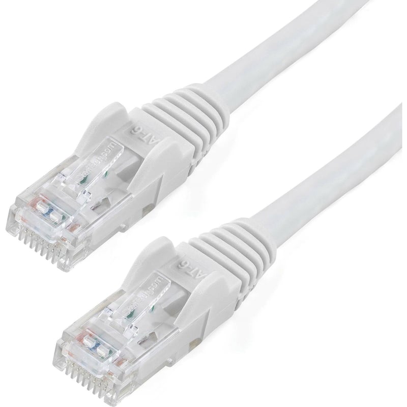 StarTech.com 100ft CAT6 Ethernet Cable - White Snagless Gigabit - 100W PoE UTP 650MHz Category 6 Patch Cord UL Certified Wiring/TIA - Thumbnail 1