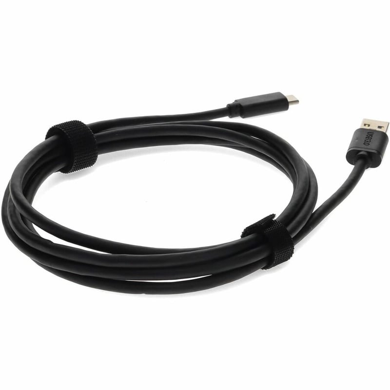AddOn 6ft USB 2.0 (C) Male to USB 2.0 (A) Male Black Adapter Cable - Thumbnail 5
