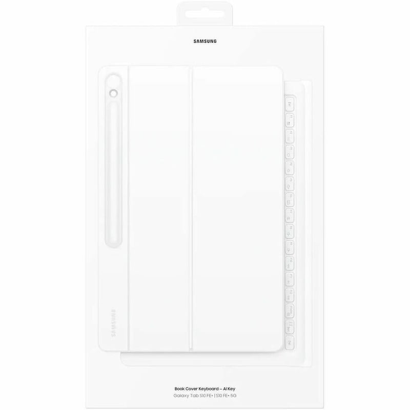 Samsung Book Cover Carrying Case Samsung Galaxy Tab S10 FE+ - White - Thumbnail 2