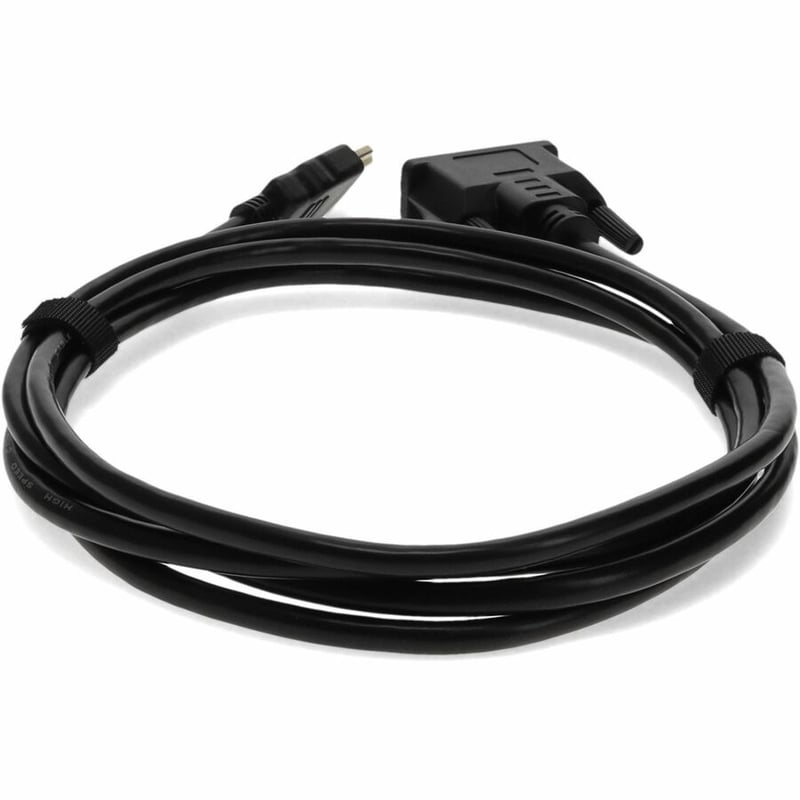 5PK 6ft HDMI 1.3 Male to DVI-D Single Link (18+1 pin) Male Black Cables For Resolution Up to 1920x1200 (WUXGA) - Thumbnail 4