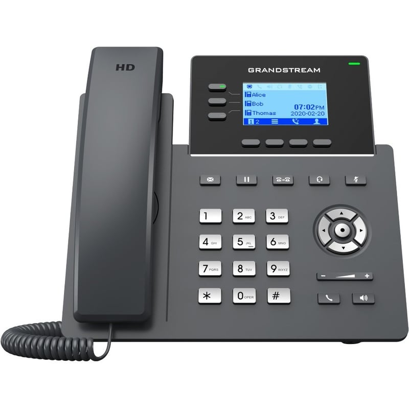 Grandstream GRP2603 IP Phone - Corded - Corded - Wall Mountable, Desktop - Thumbnail 2